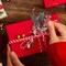 50-Piece Christmas Floral Picks – Artificial Snowy Berry Stems with Pinecones and Faux Cedar Pine Needles for Wreaths, Garlands, and Holiday Floral Arrangements (Red)